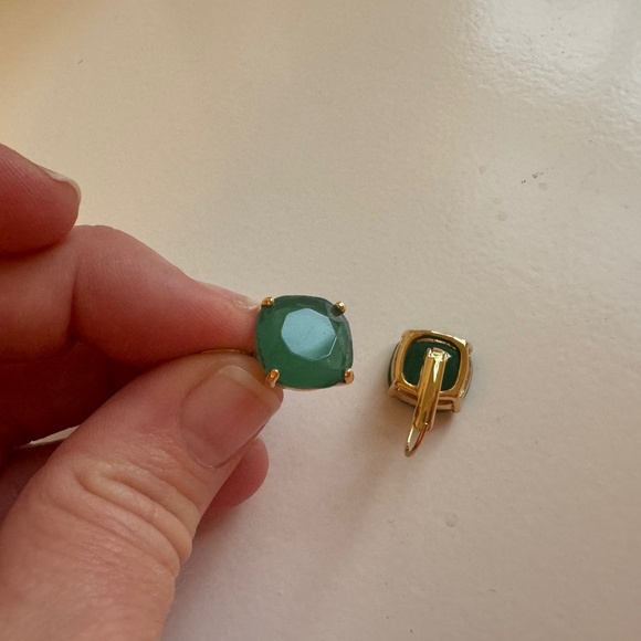 kate spade Jewelry - Kate spade green drop earrings